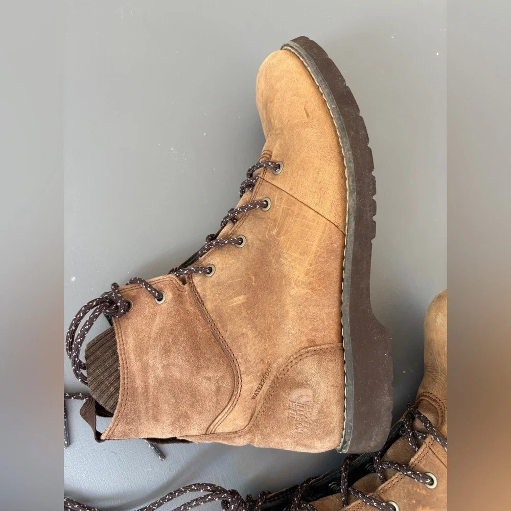 The North Face Ballard II Lace-Up Waterproof Boots – Brown Leather – Size 9.5